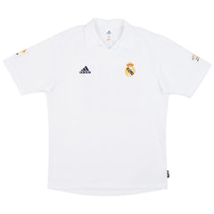RAUL #7 Retro Real Madrid Centenary Home Jersey 2002/03