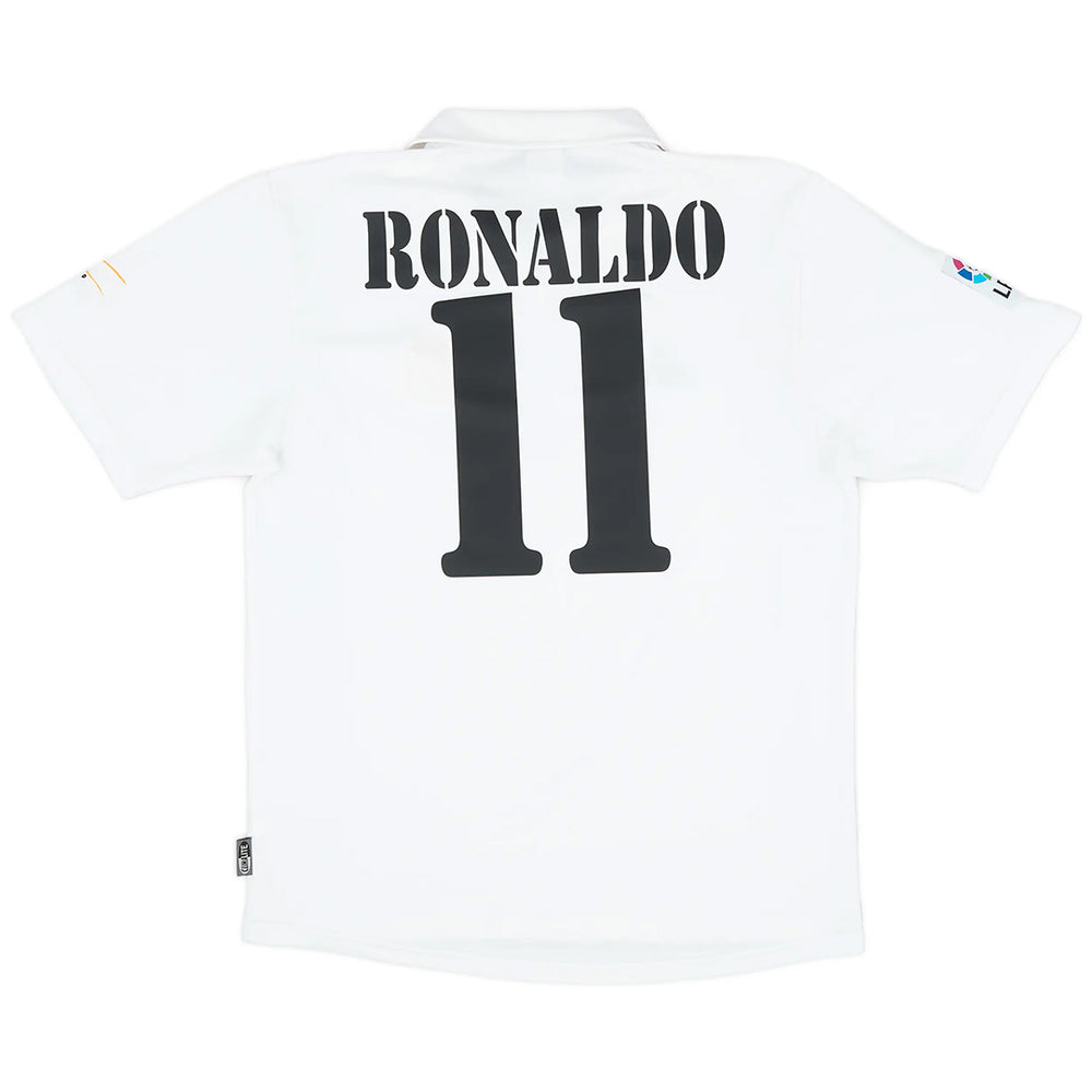 RONALDO #11 Retro Real Madrid Centenary Home Jersey 2002/03