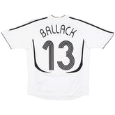 BALLACK #13 Retro Germany Home Jersey World Cup 2006