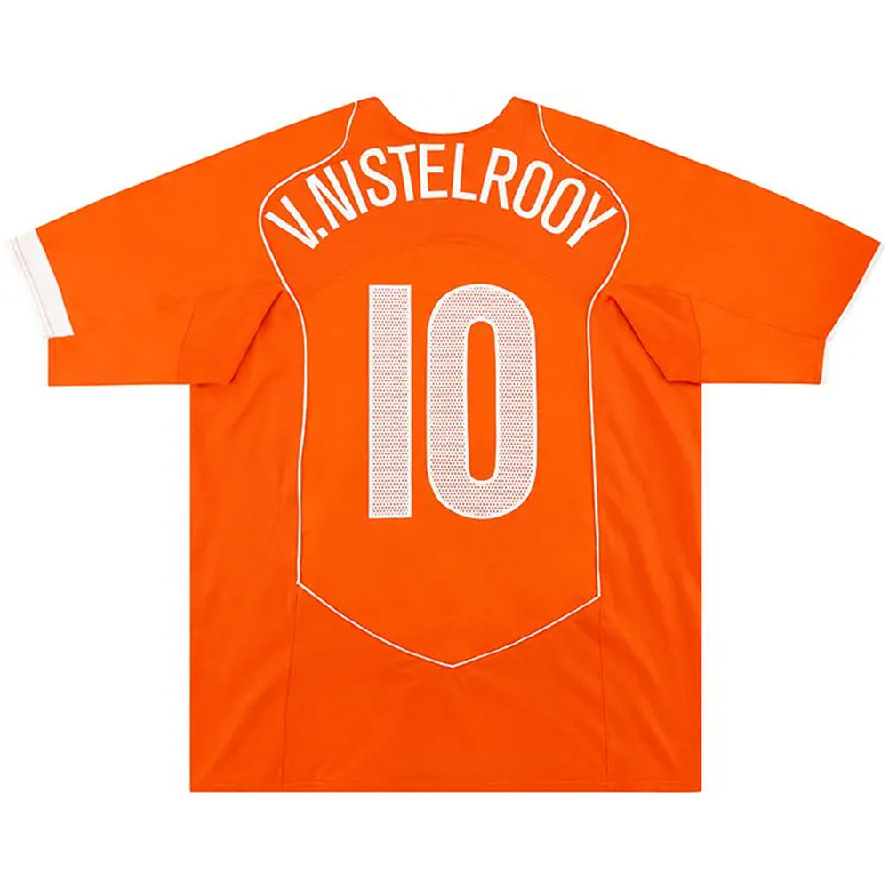 V.NISTELROOY #10 Retro Netherlands Home Jersey EURO 2004