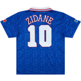 Zidane #10 Retro France Home Jersey Euro Cup 1996