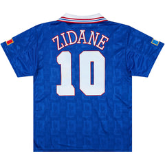 Zidane #10 Retro France Home Jersey Euro Cup 1996