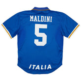 Maldini #5 Retro Italy Home Jersey Euro Cup 1996