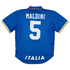 Maldini #5 Retro Italy Home Jersey Euro Cup 1996