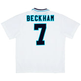 BECKHAM #7 Retro England Home Jersey Euro Cup 1996