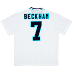 BECKHAM #7 Retro England Home Jersey Euro Cup 1996