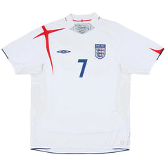 BECKHAM #7 Retro England Home Jersey World Cup 2006