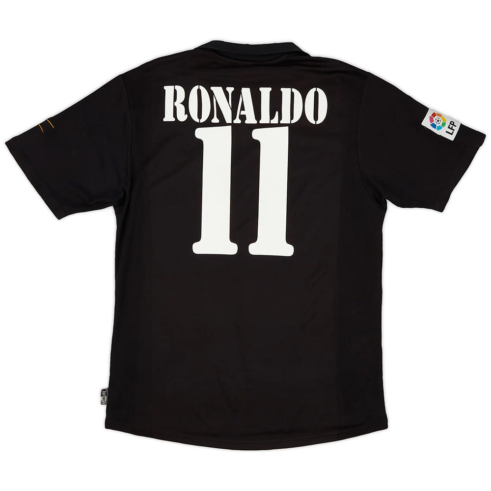 Ronaldo #11 Retro Real Madrid Centenary Away Jersey 2002/03