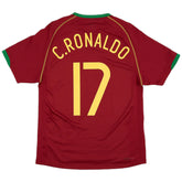 C.RONALDO #17 Retro Portugal Home Jersey World Cup 2006