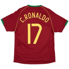 C.RONALDO #17 Retro Portugal Home Jersey World Cup 2006