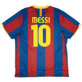 Messi #10 Retro Barcelona Home Jersey 2010/11