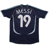 Messi #19 Retro Argentina Away Jersey World Cup 2006