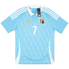 De Bruyne #7 Belgium Away Jersey EURO