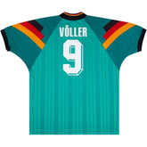 Völler #9 Retro Germany Away Jersey 1992