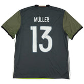 Müller #13 Retro Germany Away Jersey 2016