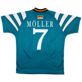 Möller #7 Retro Germany Away Jersey Euro Cup 1996