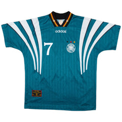 Möller #7 Retro Germany Away Jersey Euro Cup 1996