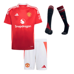 Kids Manchester United Home Full Kit(Jersey+Shorts+Socks)