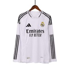Real Madrid Home Long Sleeve Jersey Player Version
