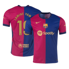 LAMINE YAMAL #19 Barcelona Home Jersey Player Version