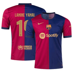LAMINE YAMAL #19 Barcelona Home Jersey - UCL Font