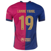 LAMINE YAMAL #19 Barcelona Home Jersey Player Version - UCL Font