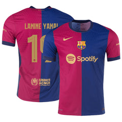 LAMINE YAMAL #19 Barcelona Home Jersey Player Version - UCL Font