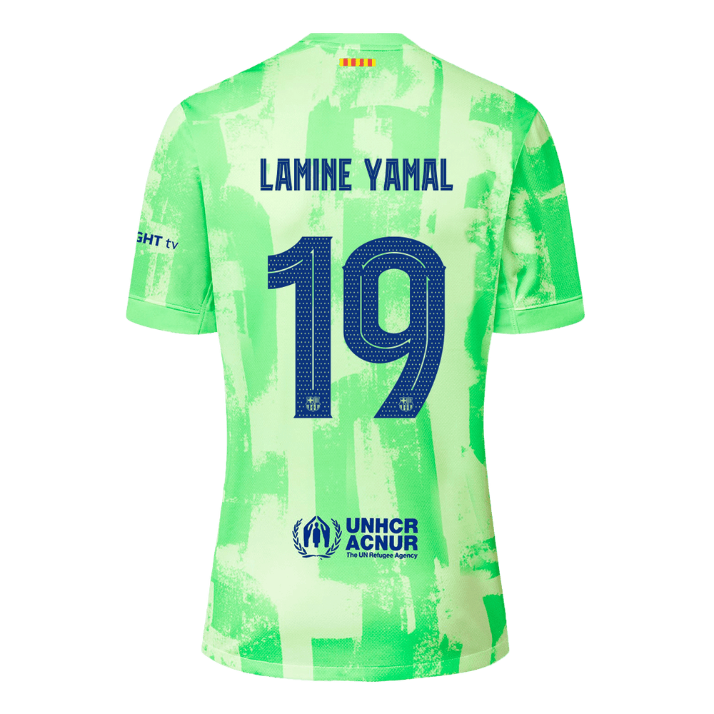 LAMINE YAMAL #19 Barcelona Third Jersey - UCL Font