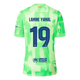 LAMINE YAMAL #19 Barcelona Spotify Logo Without Text Third Jersey - UCL Font