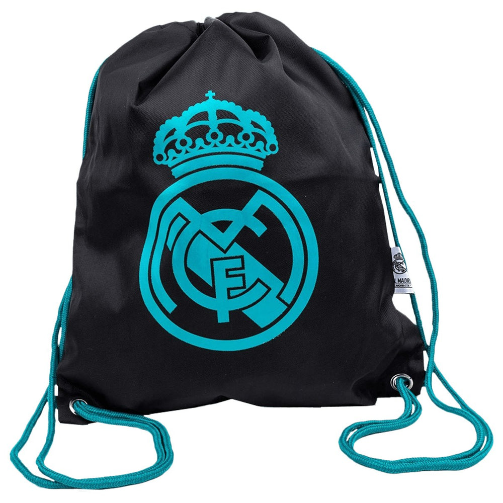 Real Madrid Crest Gymsack - Black