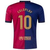 COLDPLAY #10 Barcelona Home Coldplay Jersey