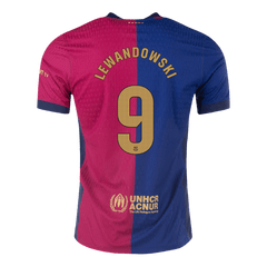 LEWANDOWSKI #9 Barcelona Home Spotify Logo Without Text Match Jersey