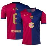 GAVI #6 Barcelona Home Spotify Logo Without Text Jersey