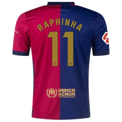 RAPHINHA #11 Barcelona Home Spotify Logo Without Text Jersey