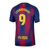 LEWANDOWSKI #9 Barcelona Home Match Jersey Player Version 2025/26 - UCL