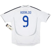 Ronaldo #9 Retro Real Madrid Home Jersey 2006/07