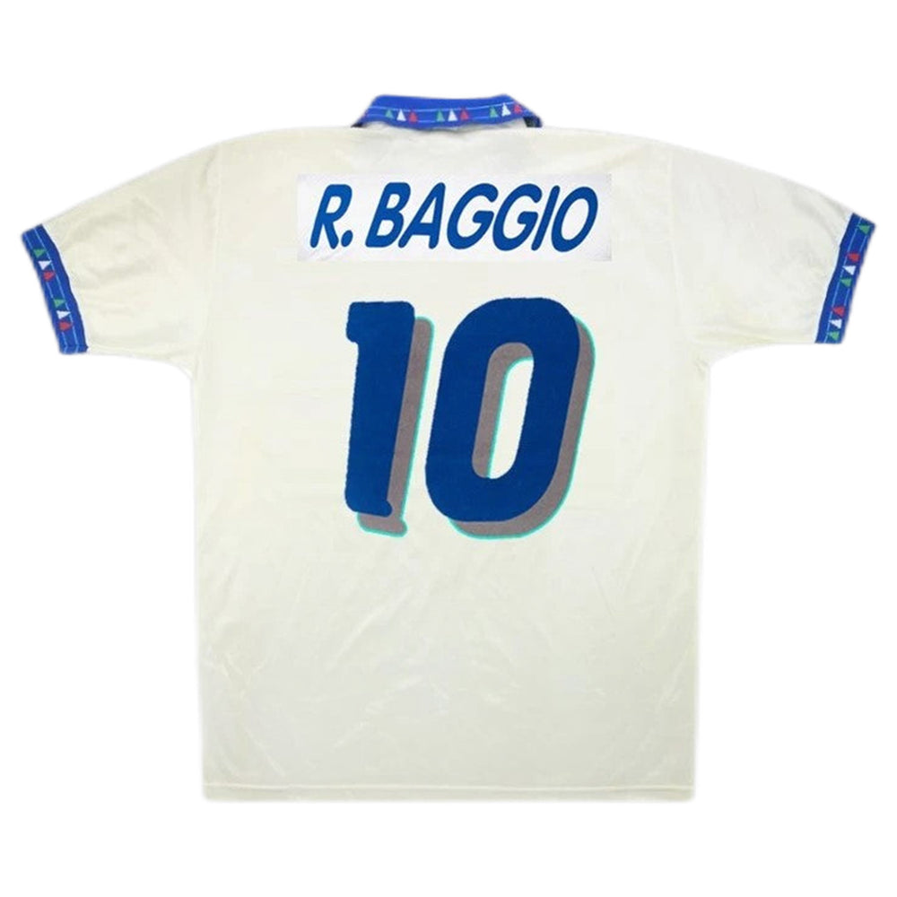 R.Baggio #10 Retro Italy Away Jersey World Cup 1994