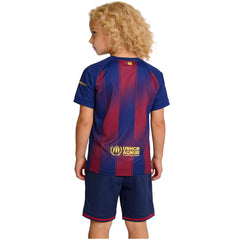 Kids Barcelona Home Jersey Kit 2025/26