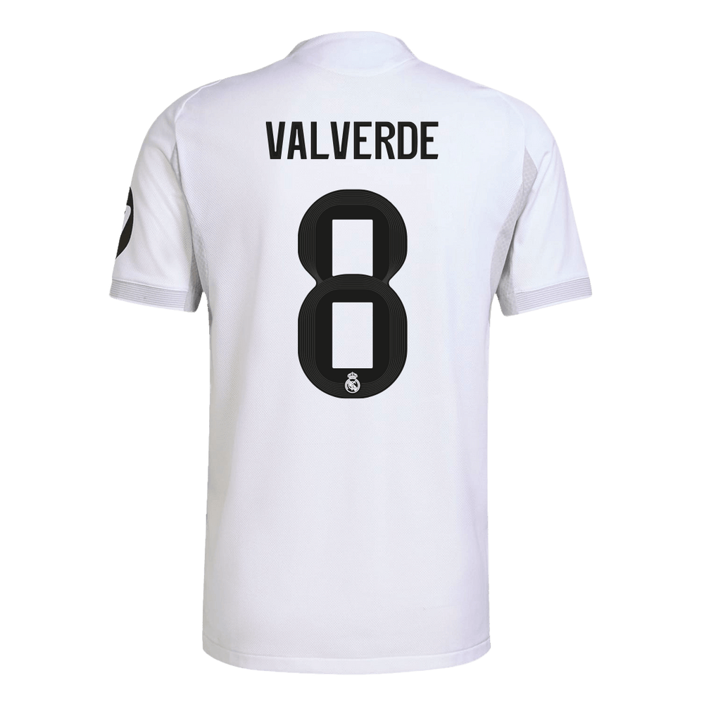 VALVERDE #8 Real Madrid Home Match Jersey Player Version 2025/26