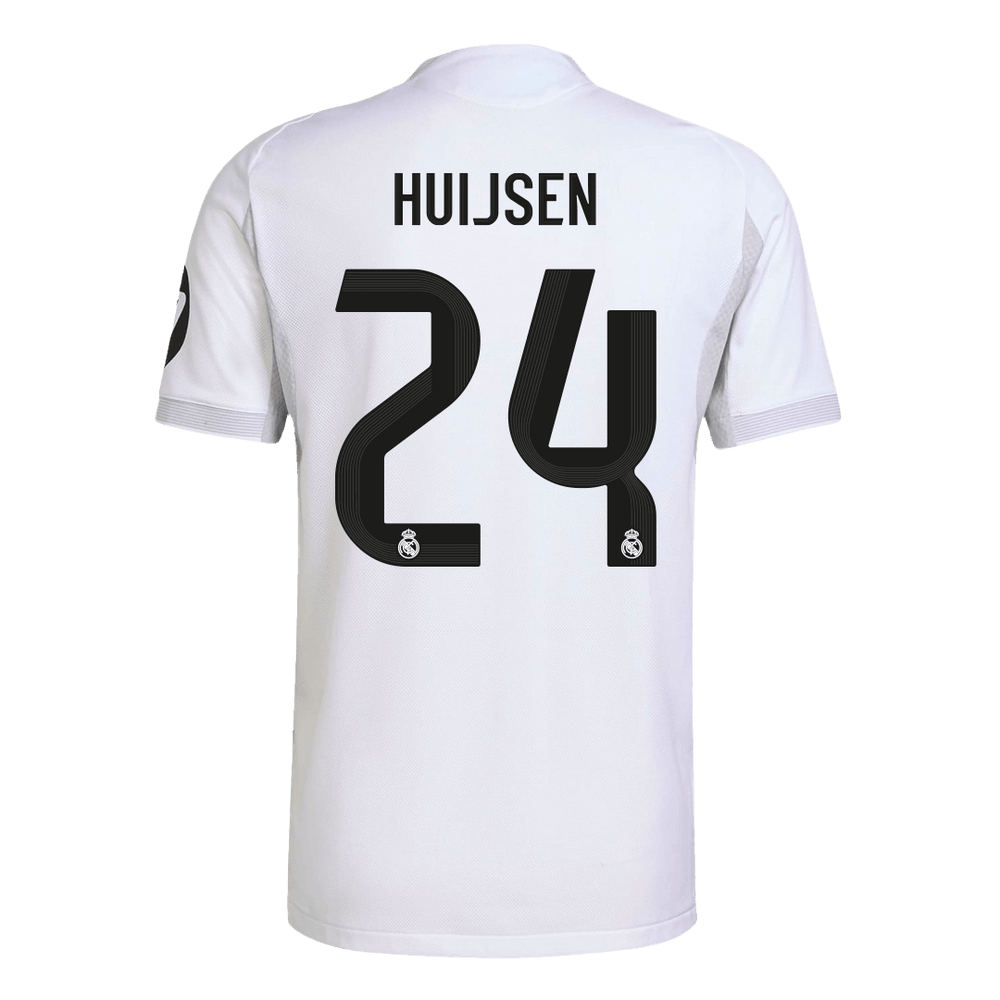 HUIJSEN #24 Real Madrid Home Match Jersey Player Version 2025/26