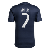 VINI JR. #7 Real Madrid Away Match Jersey Player Version 2025/26
