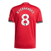 B.FERNANDES #8 Manchester United Home Match Jersey Player Version 2025/26