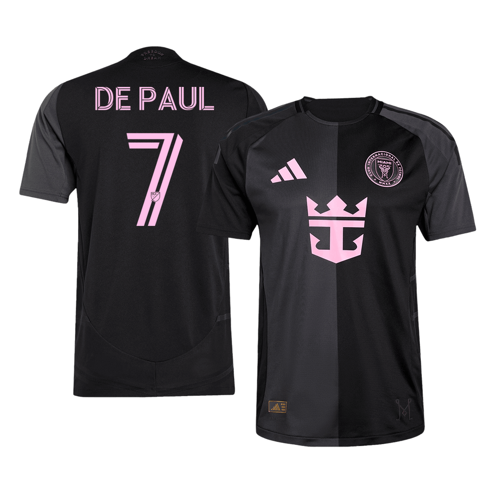 DE PAUL #7 Inter Miami Away Match Jersey Player Version 2025