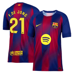 F.DE JONG #21 Barcelona Home Jersey 2025/26