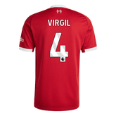 VIRGIL #4 Liverpool Home Jersey 2025/26