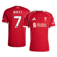 WIRTZ #7 Liverpool Home Jersey 2025/26