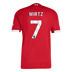 WIRTZ #7 Liverpool Home Match Jersey Player Version 2025/26