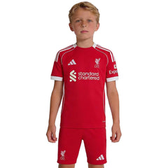 Kids Liverpool Home Jersey Kit 2025/26