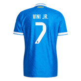 VINI JR. #7 Real Madrid Third Away Match Jersey Player Version 2025/26