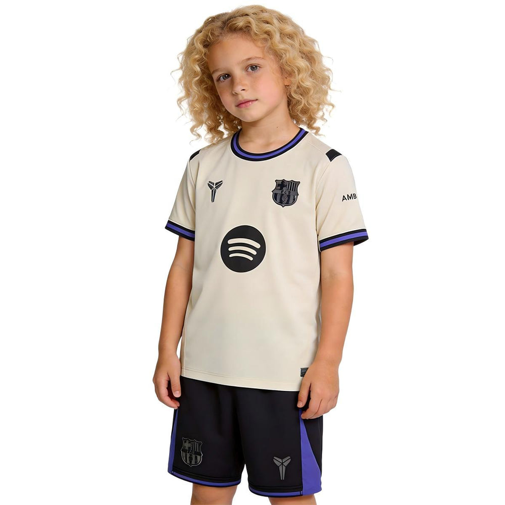 Kids Barcelona Away Jersey Kit 2025/26
